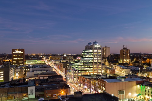 About Waterloo International Conference   Downtown Kitchener Cityscape Thumbnail 